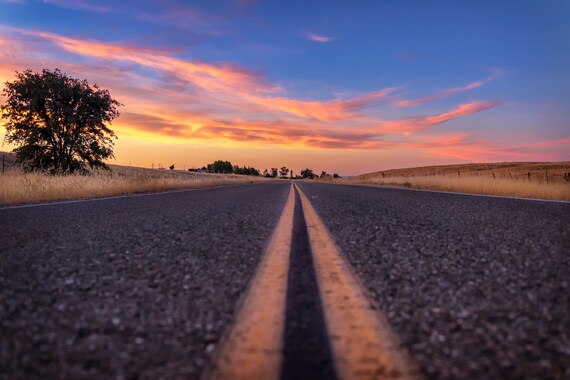 Follow the (prints) the Millville Plains Road Northern California