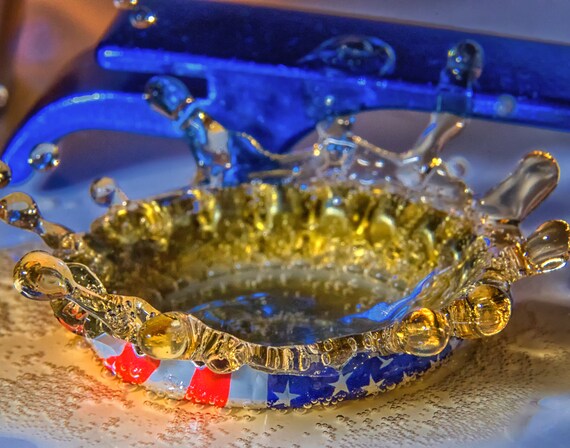 Pop the Top Off (Prints) Beer dripping into a beer bottle cap photograph