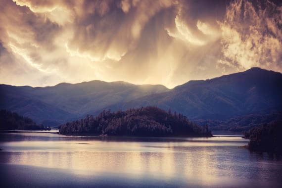 A Beautiful Storm (CANVAS) Shasta Lake Northern California
