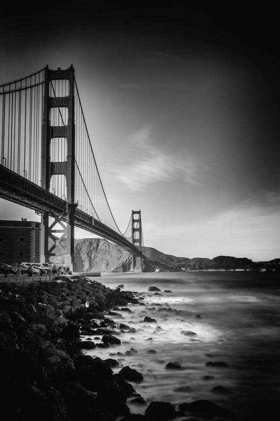 Aligned Metal Panel of Golden Gate Bridge San Francisco California