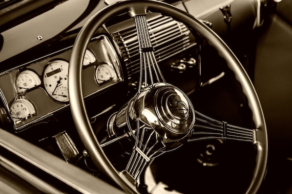 Behind the Wheel Again (Prints) Classic Car