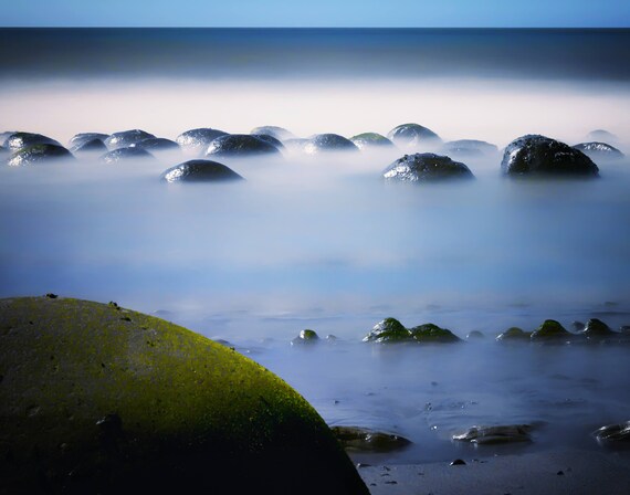 Beyond a color photograph Bowling Ball Beach Northern California (Prints)