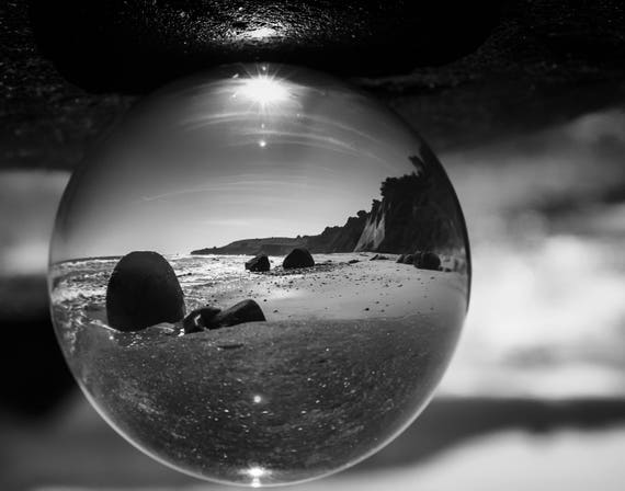 Beach Ball Bowling Ball Beach Northern California (Prints)