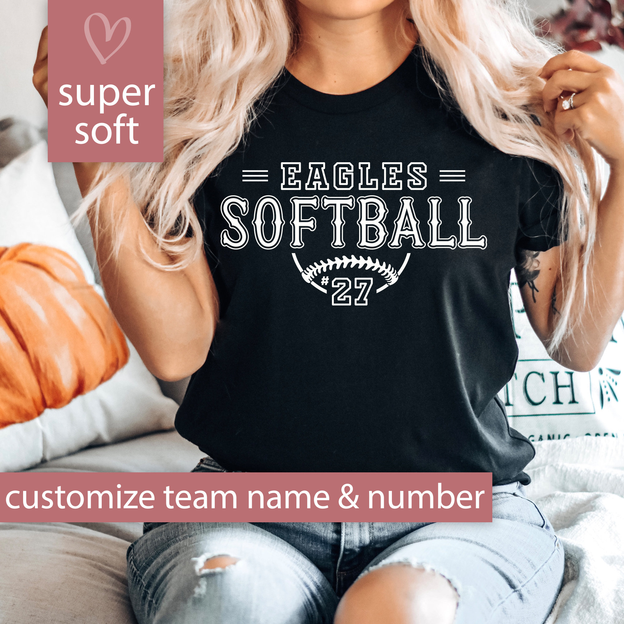 Personalized Softball Shirt for Softball Mom Game Day Tshirt, Softball T Shirt for Women Team Name Custom Softball Tee, Custom Softball Gift