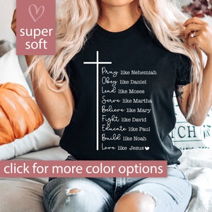 Pray Like Nehemiah Tshirt, Christian Shirt, Pray Like Neheemiah T-Shirt, Christian Tshirt Christian Gift, Love Like Jesus T Shirt Church Tee
