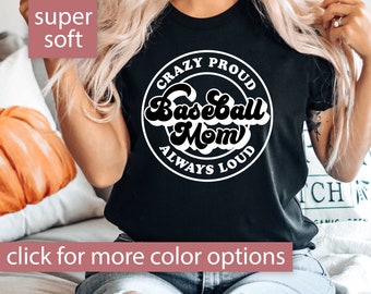 Baseball Mom Shirt for Women Game Day Shirt for Baseball Mom, Baseball Shirt Sports Mom Tshirt, Baseball Gift for Mom, Cute Baseball T Shirt