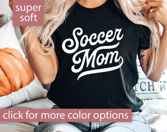 Soccer Mom Shirt for Mom, Soccer Shirt, Retro Soccer Mom Tshirt, Soccer Mom T Shirt, Soccer Mom T-Shirt, Cute Soccer Mom Tee Game Day Soccer