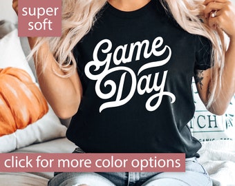 Game Day Shirt for Women, Sports Shirt for Game Day, Game Day Tshirt, Game Day T Shirt, Game Day Tee, Football Shirt, Retro Game Day T-shirt