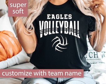 Custom Volleyball Shirt for Volleyball Mom, Volleyball Mom Shirt, Volleyball Team Name Tshirt, Volleyball T Shirt for Women, Game Day Tee