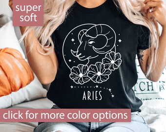 Aries Shirt for Women Birthday, Astrology Shirt, Zodiac Shirt, Aries Birthday Gift, Aries Gift for Women, Aries Season Gift, Aries T Shirt