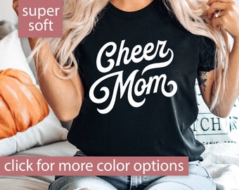 Cheer Mom Shirt for Women, Cheer Mom Tshirt, Retro Cheer Mom T Shirt, Cheer Mom T-Shirt for Mothers Day Gift, Cheer Mom Tee, Cheer Mom Gift
