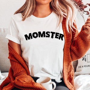 Momster Shirt for Mom for Halloween, Halloween Mom Shirt for Halloween Gift, Momster Tee for Mom, Momster Halloween Shirt for Women, Mom Tee