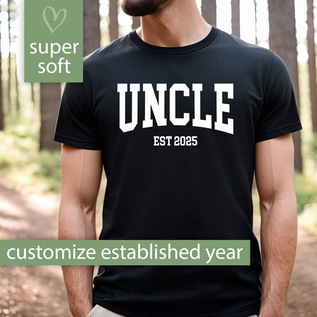 Custom Uncle Shirt Gift for Uncle, Personalized New Uncle T-shirt for ...