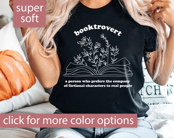 Booktrovert Shirt for Women, Reading Shirt for Book Lover Shirt, Booktrovert Tshirt For Librarian Gift, Reading Gift for Booktrovert T Shirt