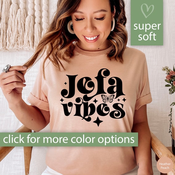 Jefa Shirt for Women, Jefa Vibes Tshirt for Mom for Mothers Day Shirt, Latina T Shirt for Dia De Las Madres, Retro Jefa Tee Mothers Day Gift