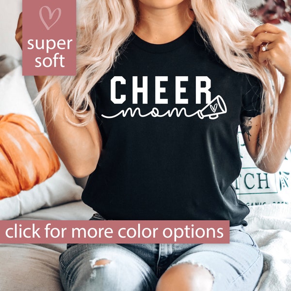 Cheer Mom Shirt for Cheer Mom for Game Day Shirt, Cheer Mom Tshirt, Cheer Mom T Shirt, Cheer Mom T-Shirt, Cute Cheer Mom Tee, Cheer Shirt