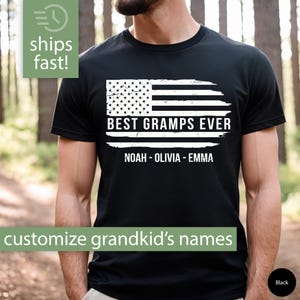Gramps Gift, Custom Gramps Shirt, Best Gramps Ever Shirt, Personalized Gramps Tshirt with Grandkids Names Gramps Fathers Day Gift for Gramps