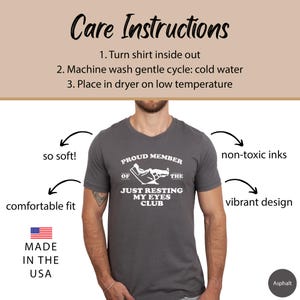 Funny Dad Shirt, Just Resting My Eyes Shirt for Dad Gift for Dad, Funny Fathers Day Shirt, Funny Mens Tshirt, Dad T Shirt, Fathers Day Gift bild 7