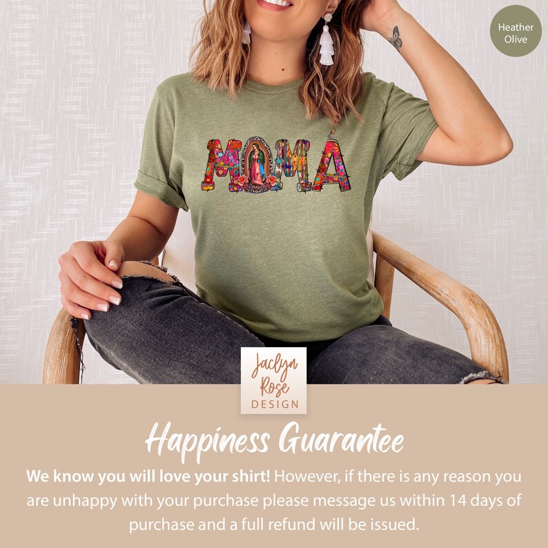 Mamá Shirt for Mom Gift, Mamá Gift, Latina Shirt for Women, Mamá Tshirt for Mom T Shirt, Mamá T-Shirt for Mothers Day Gift Dia De Las Madres image 9