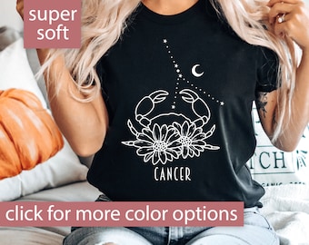 Cancer Shirt for Women Birthday, Astrology Shirt, Zodiac Shirt, Cancer Birthday Gift, Cancer Gift for Women, Cancer Season Gift, Cancer Tee