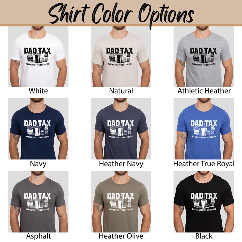 Funny Dad Tax Shirt for Dad, Funny Dad Gift for Fathers Day Gift for Dad, Dad Tax Tshirt Fathers Day Shirt, Dad Tax T Shirt, Dad Tax T-Shirt Bild 5