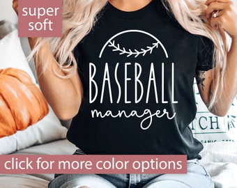 Baseball Manager Shirt for Women, Baseball Shirt for Game Day Shirt, Baseball Manager Tshirt Baseball Gift, Cute Baseball Manager T Shirt