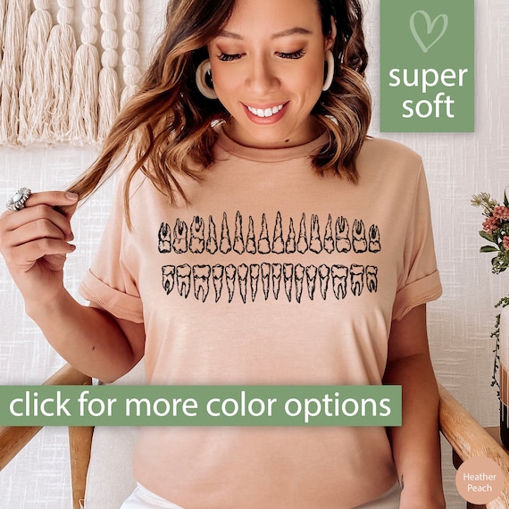 Dental Shirt for Women, Dental Assistant Dental Hygienist Gift for Dentist, Teeth Tshirt Dental Art, Dental T Shirt for Dental Student Gift