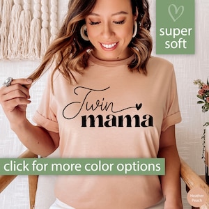 Twin Mama Shirt, Twin Mom Shirt, Mom of Twins TShirt, Twin Mom Gift, Twin Mama T Shirt for Women, Twin Mama T-Shirt, Twins Mothers Day Shirt