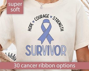 Custom Cancer Survivor Shirt Cancer Shirt for Cancer Survivor Gift Cancer Gift Cancer Ribbon Shirt Personalized Cancer Survivor T Shirt Tee