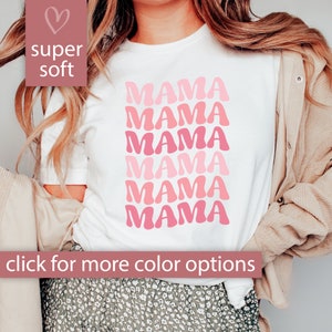 Retro Mama Shirt for Mom, Retro Mama Tshirt, Mothers Day T Shirt for Mom, Mothers Day Gift for New Mama Gift Cute Retro Mama Tee for Women