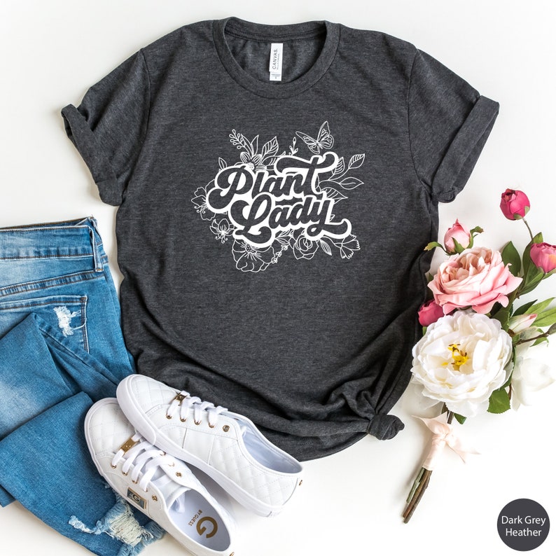 Plant Lady Shirt for Plant Lover, Plant Lover Gift, Gardening Shirt for her, Plant Lady Gifts, Plant Mom Shirt, Plant Lover Shirt Plant lady image 2