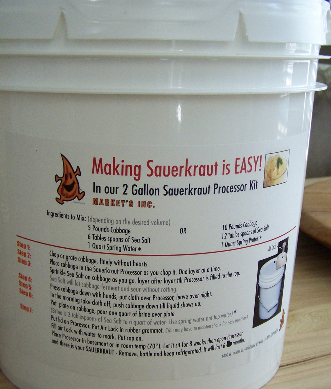 DIY Raw Sauerkraut Processor Kit Sauerkraut Making Kit 2 Etsy