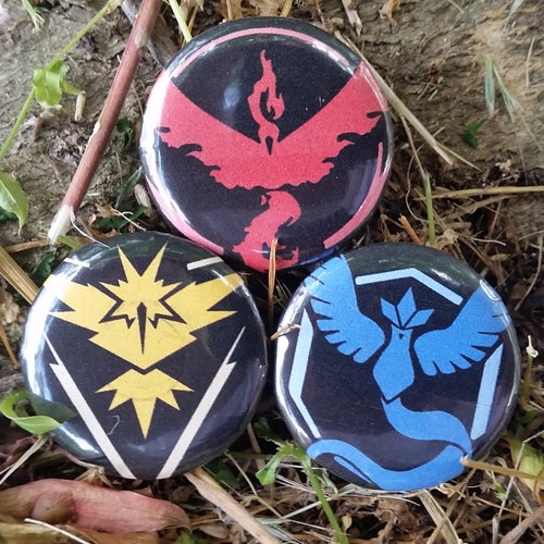 Pokémon GO Team Teams Buttons Pins