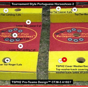 Customized with Your favorite team! 3-hole 2-Tier with Adjustable Height Benefit. The Lamborghini of tossing games!