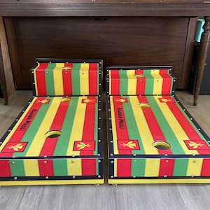 Your Custom Image 3 hole-2 tier with adjustable height TSPH2 Pro-Teams Design™ PDM.M-3.A1827 Personalized Alpha Romeo II of tossing games