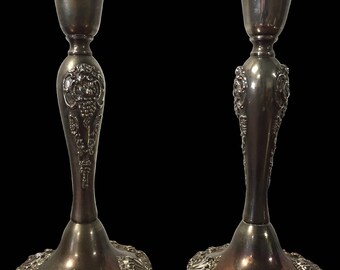 Godinger Antique, Baroque Silver Candlestcks
