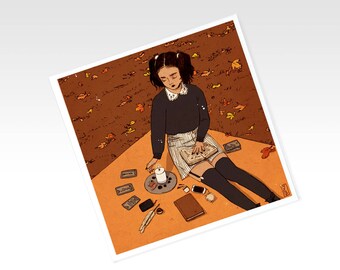 Autumn Witch Spells Print
