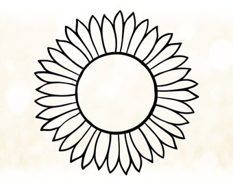 Simple Sunflower Etsy