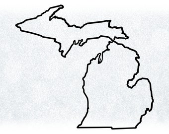 Michigan Outline Svg Etsy