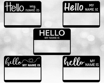 Download Hello My Name Is Svg Etsy