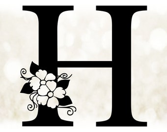 Fancy Letter H Etsy