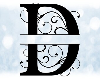 Download Fancy Letter D Svg Etsy
