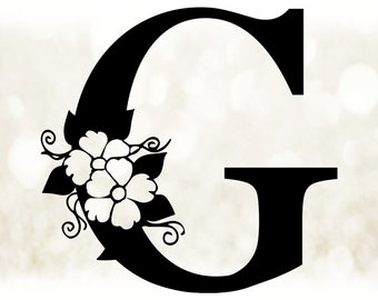 Free Free 230 Floral Letter G Svg SVG PNG EPS DXF File