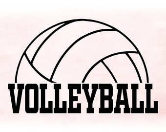 Download Free Volleyball Clipart Etsy SVG Cut Files