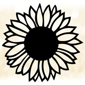 Featured image of post Easy Sunflower Clipart Black And White - I hope you find a fun way to use these.