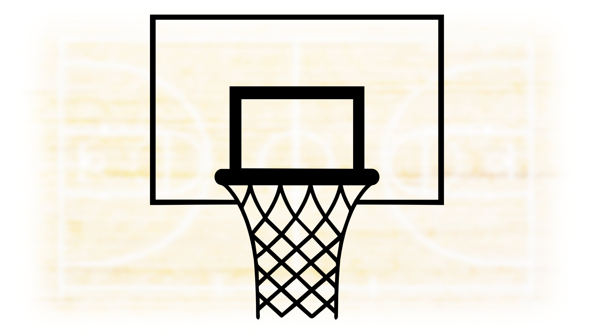 Sports Clipart: Large Black & White Bold Basketball Hoop. Net and Backboard  Drawing Make Into Any Color Digital Download Jpg, Png, Svg -  Canada