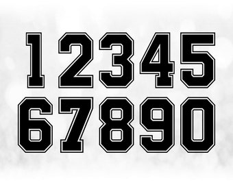 Jersey Numbers Etsy