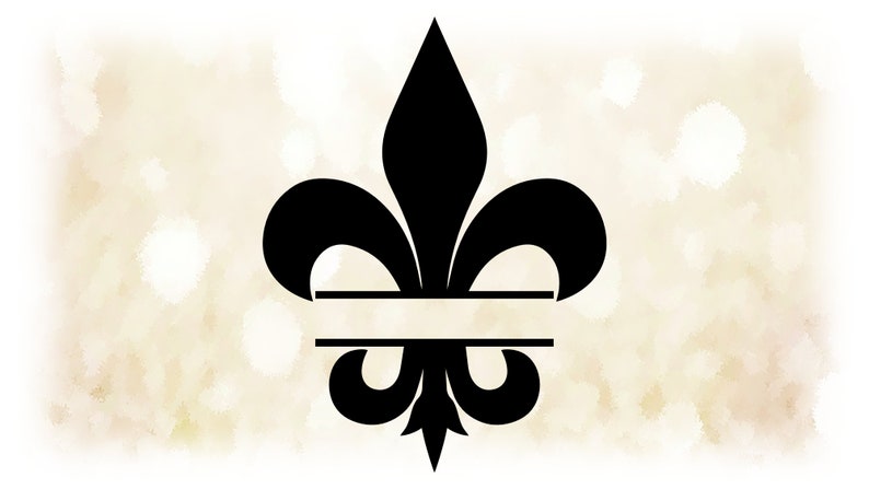 Download Digital Download Svg Change Color With Your Software Large Black Split Fleur De Lis Louisiana French Royalty Symbol Shape Clipart Clip Art Art Collectibles Biso No