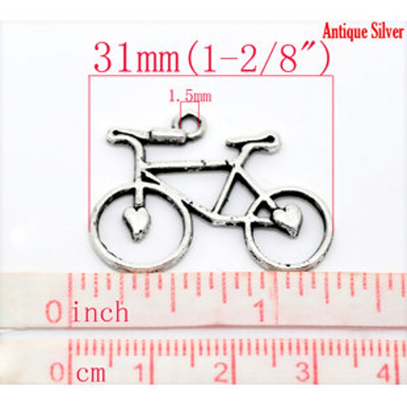 Free Shipping Bike Biking Biker Cycle Cycling Cyclist Road Mountain Ride Trail You Choose Pendant Style /& Chain Bicycle Charm Necklace