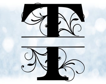 Fancy Capital T Etsy Fancy Capital T Etsy